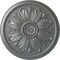 Ekena Millwork Kaya Ceiling Medallion (Fits Canopies up to 5 1/4"), Hand-Painted Platinum, 23 5/8"OD x 1 1/2"P CM23KAPLS - alternate 1